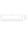 EGEO * APLIQUE LED 20W 3000K NEGRO